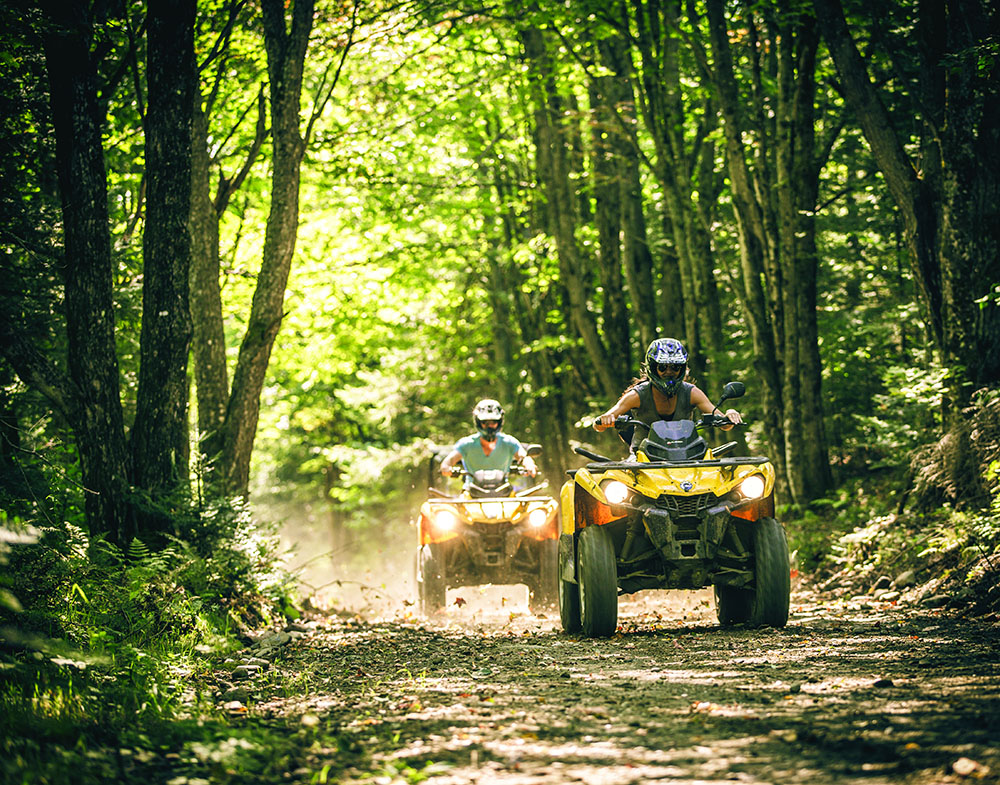 ATV Riding on the trail