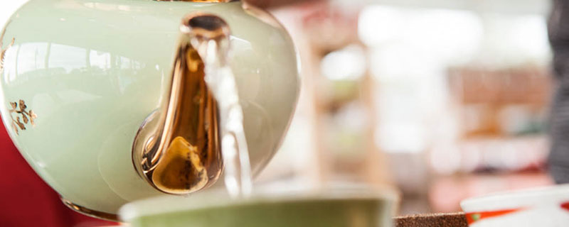 water pouring from a teapot