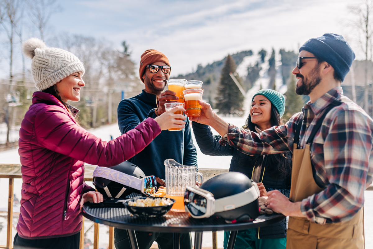 friends cheersing beverages