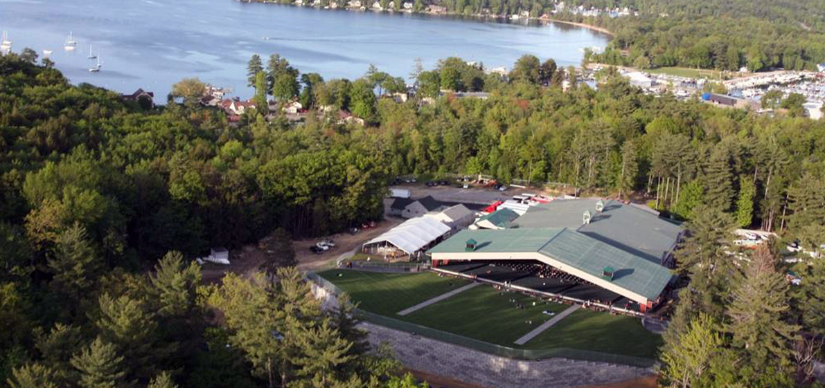 aerial view of a outdoor theater