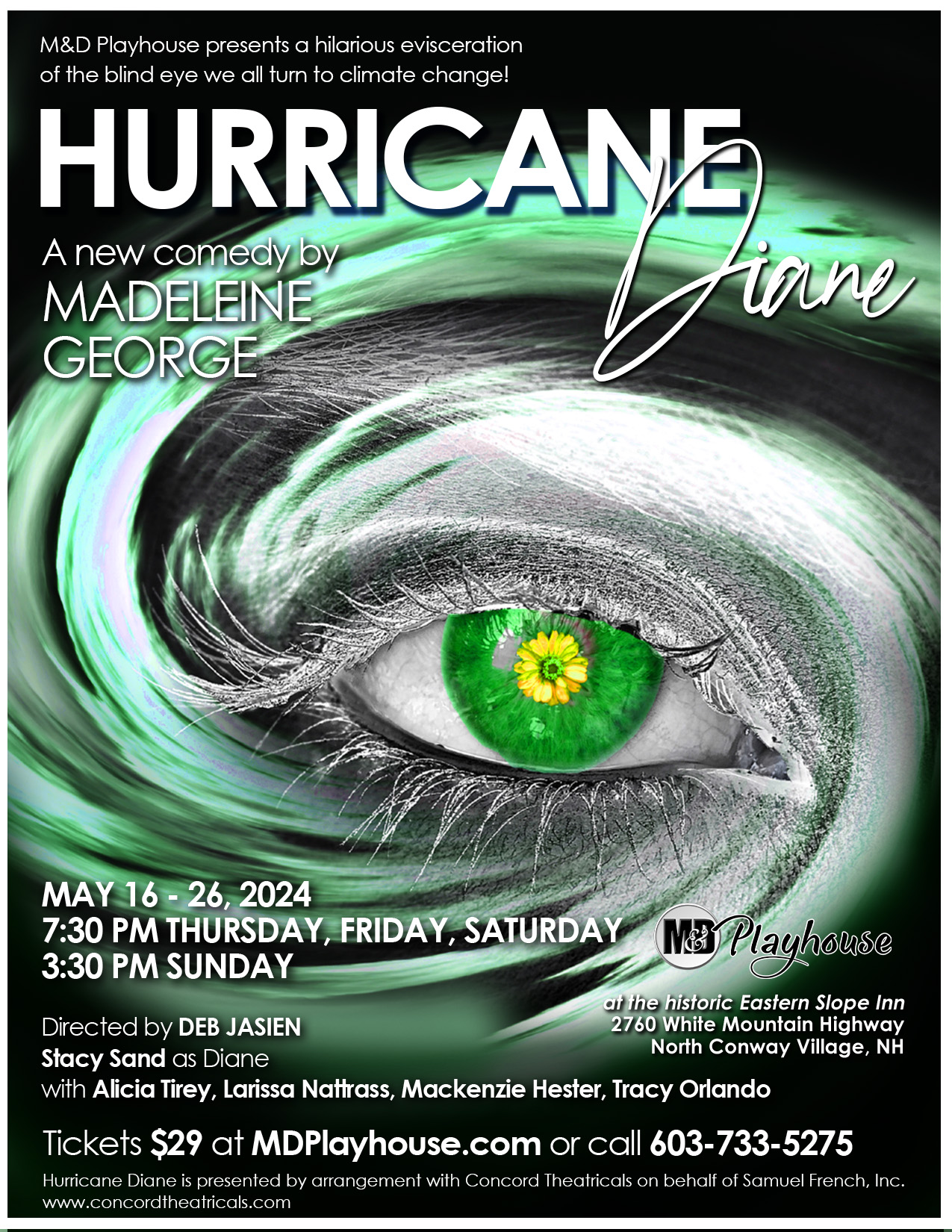 Visit NH : M&D Playhouse presents Hurricane Diane by Madeleine George