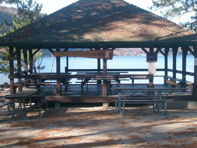 Group-use Pavilion (Eagle's Nest) at Wellington State Park.