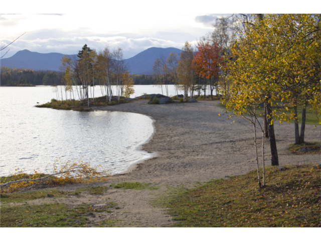 Beach area at Jericho Mountain State Park