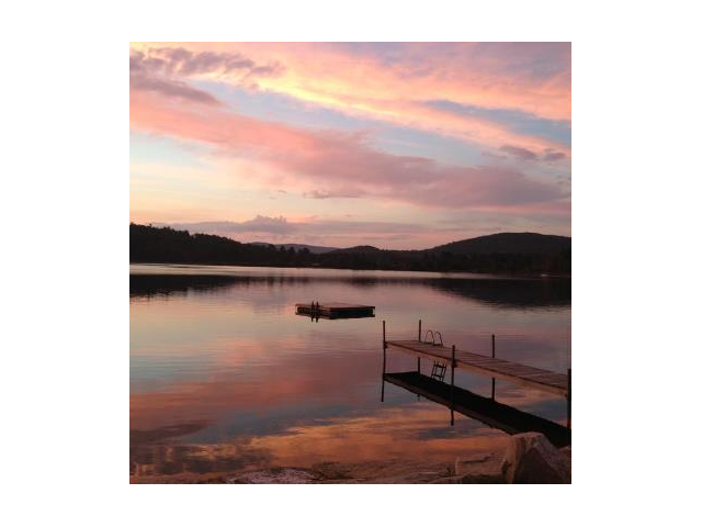 Post Pond at sunset